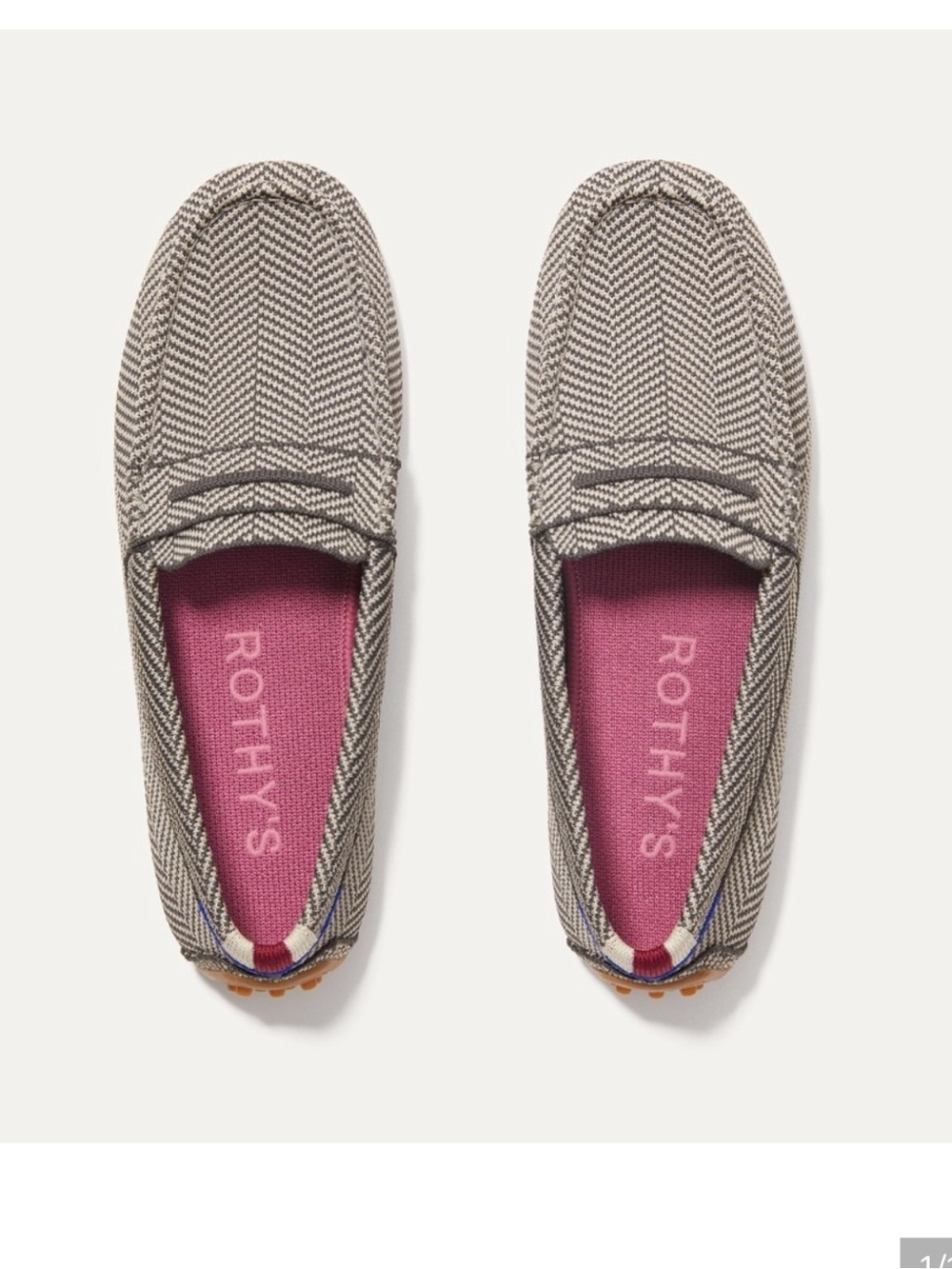 Rothy's The Driver - Iron
Herringbone Size 6.5